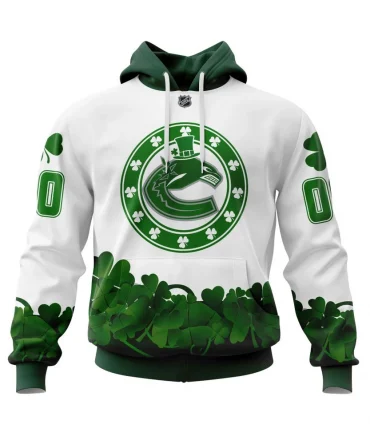 Hoodie Vancouver Canucks, Happy St.Patrick Days Jersey V0522 QTNHL080524A3950HD
