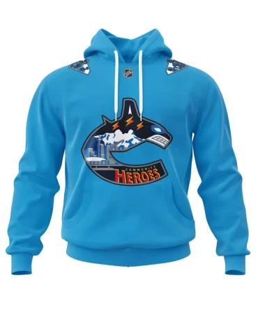 Hoodie Vancouver Canucks Specialized Community Heroes Night QTNHL080524A3947HD