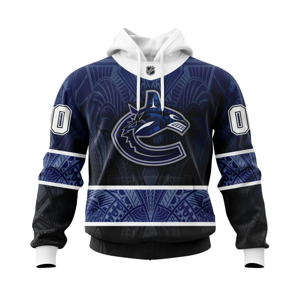 Hoodie Vancouver Canucks, Specialized Native With Samoa Culture V0222 QTNHL080524A3949HD