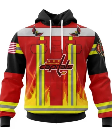 Hoodie Washington Capitals Honnor Firefighter Uniform V0622 QTNHL080524A3767HD