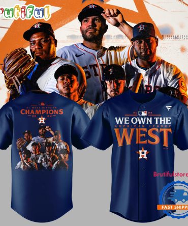 Houston Astros 2024 We Own The AL West Division Champions Baseball Jersey