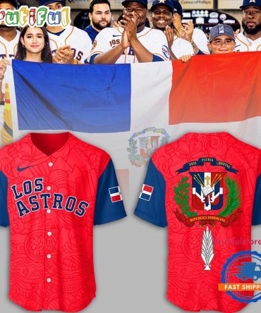 Houston Astros MLB 2024 Astros Dominican Heritage Baseball Jersey Shirt