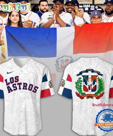 Houston Astros MLB 2024 Astros Dominican Heritage Jersey Shirt