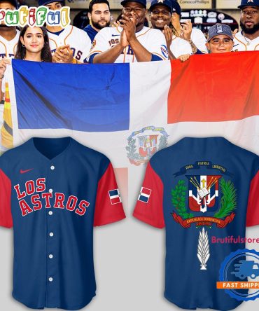 Houston Astros MLB 2024 Astros Dominican Heritage Jersey
