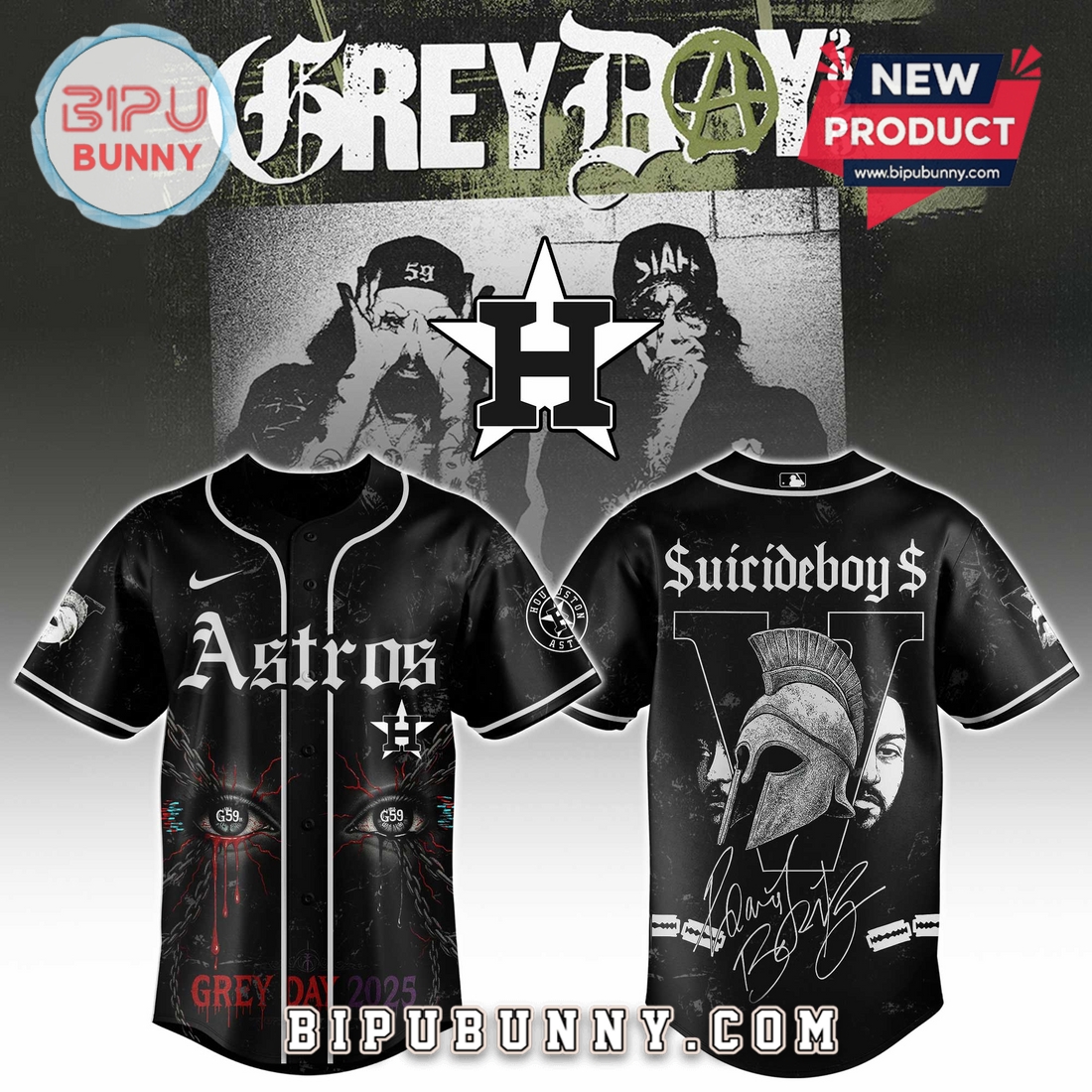 Houston Astros MLB Suicideboys 2025 Baseball Jersey