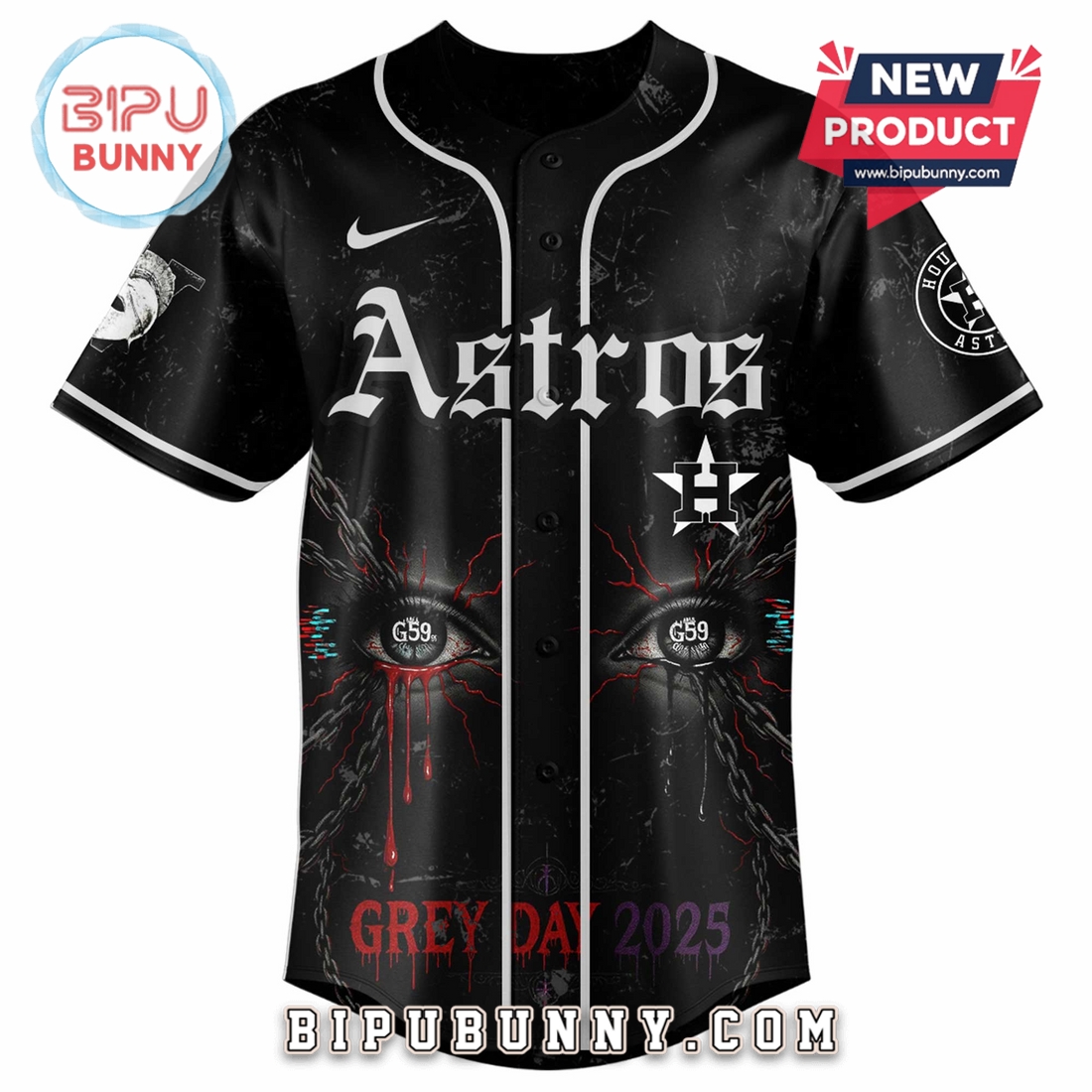 Houston Astros MLB Suicideboys 2025 Baseball Jersey - Image 2
