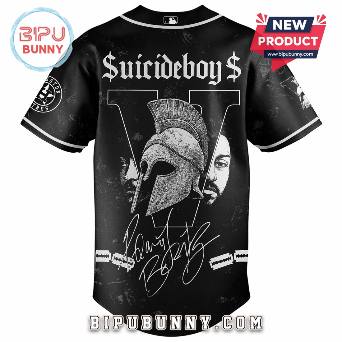 Houston Astros MLB Suicideboys 2025 Baseball Jersey - Image 3