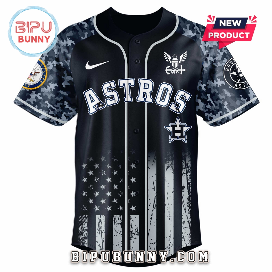 Houston Astros MLB x 250 U.S. Navy Baseball Jersey - Image 2