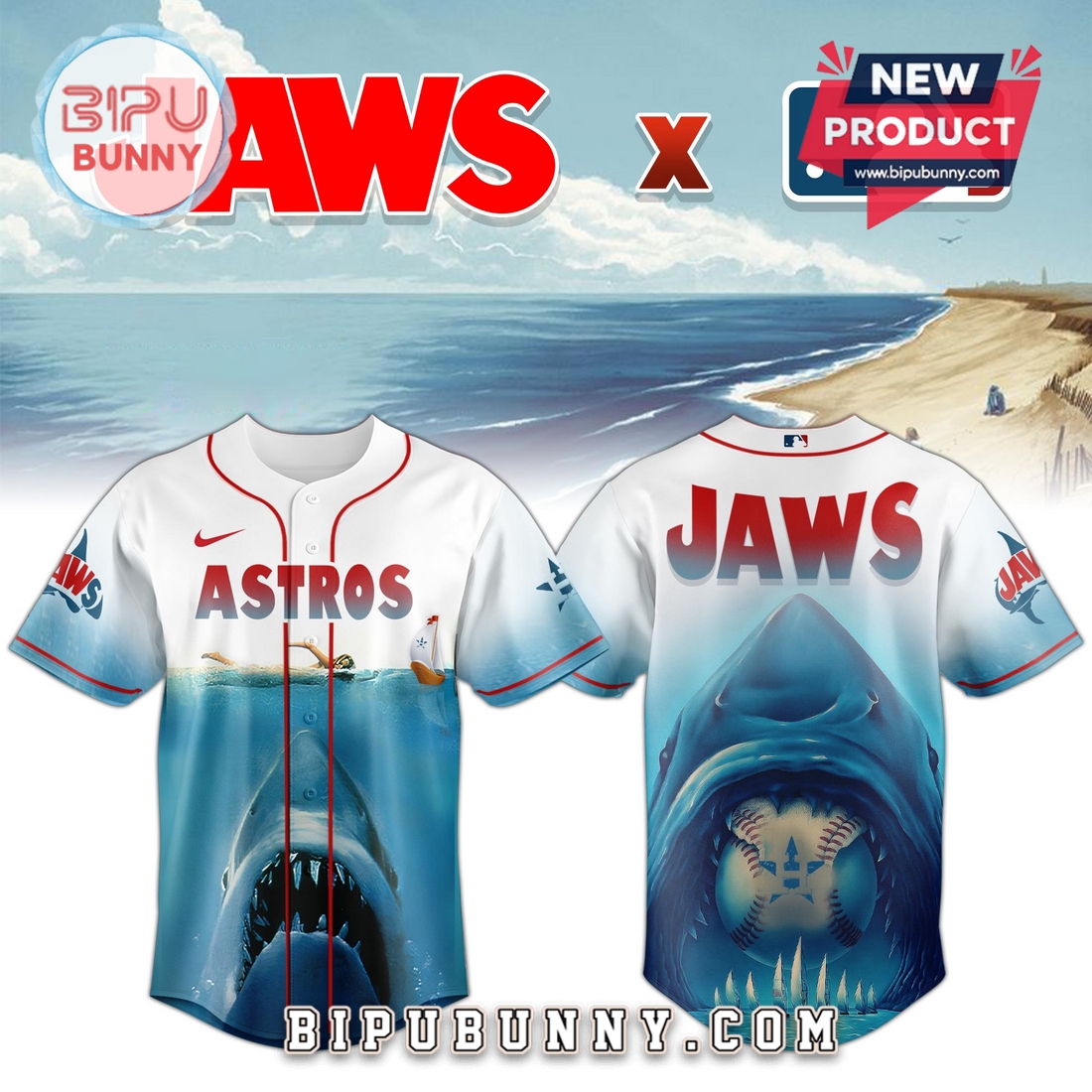 Houston Astros x JAWS Limited Edition Baseball Jersey