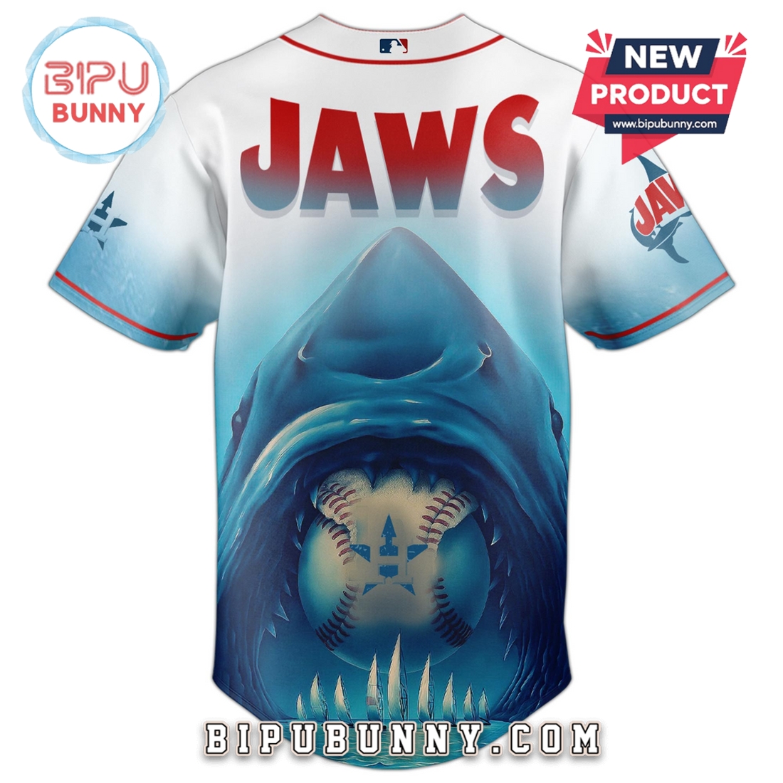 Houston Astros x JAWS Limited Edition Baseball Jersey - Image 3