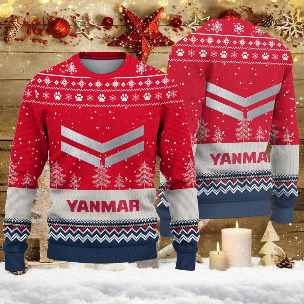 Ugly Sweater Yanmar Farmer Love Exclusive Logo QTFRSW091124A16SW