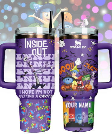 Inside Out x Halloween Custom Stanley Cup 40 oz 30 oz Tumbler With Handle