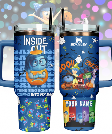Inside Out x Halloween Custom Stanley Cup 40 oz 30 oz Tumbler With Handle