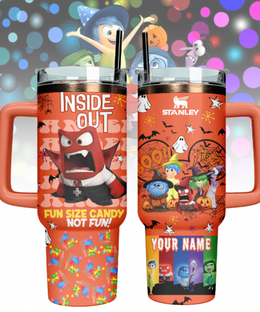 Inside Out x Halloween Custom Stanley Cup 40 oz 30 oz Tumbler With Handle