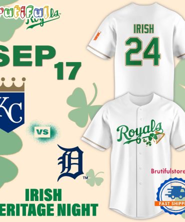 Kansas City Royals 2024 Irish Heritage Night Baseball Jersey