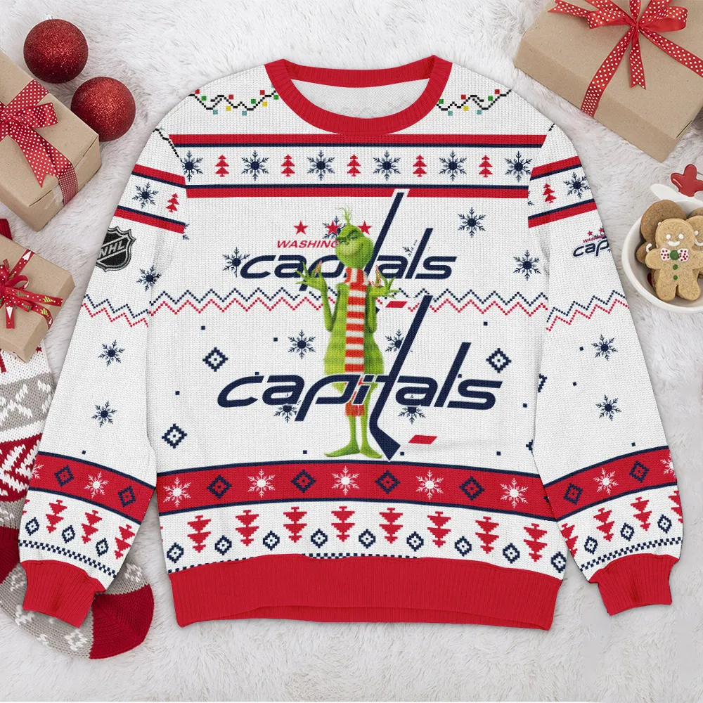 Special Release Washington Capitals NHL Ugly Sweater All Over Prints Christmas Season HONHL170924SW16WC