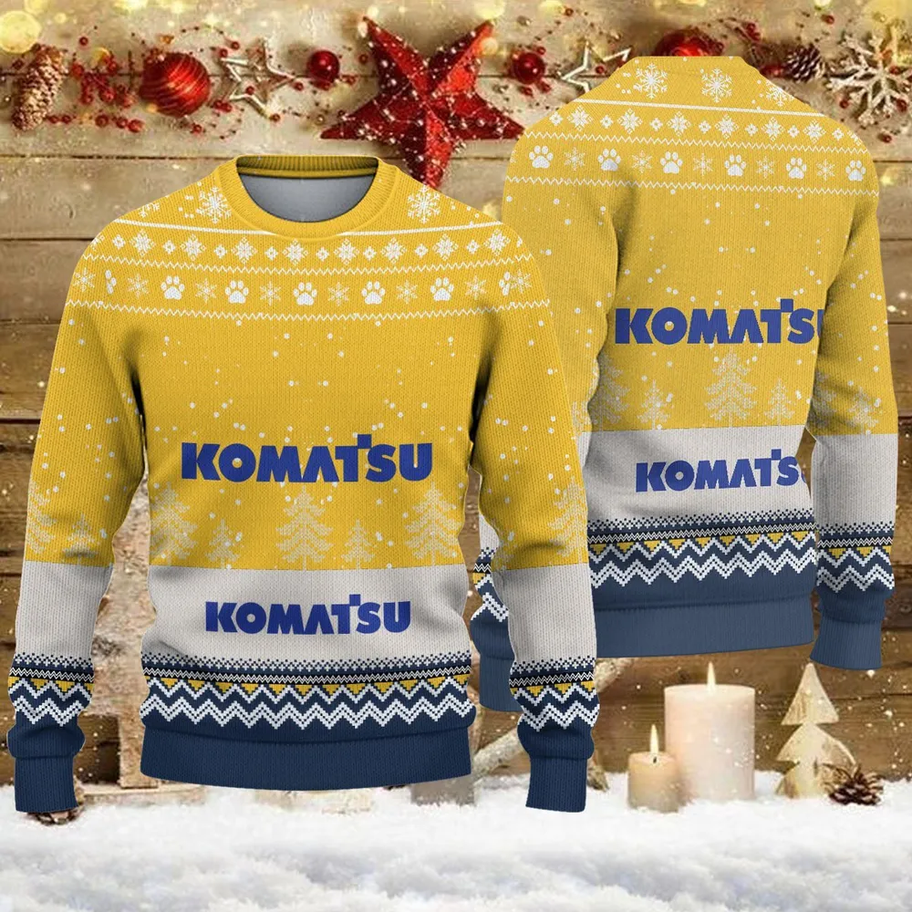 Ugly Sweater Komatsu Farmer Love Exclusive Logo QTFRSW091124A8SW
