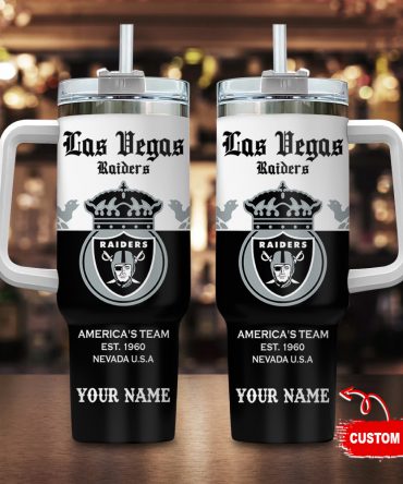 Las Vegas Raiders NFL Corona Extra Custom Stanley Cup 40 oz 30 oz Tumbler With Handle