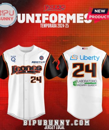 Leones de Ponce LBPRC Nike Temporada Baseball Jersey