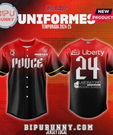 Leones de Ponce LBPRC Temporada 2024 25 Baseball Jersey