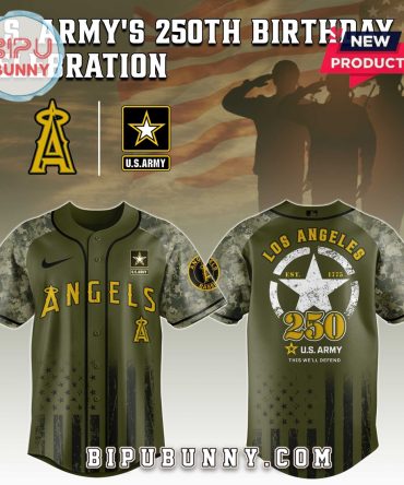 Los Angeles Angels MLB x 250 U.S. Army Baseball Jersey