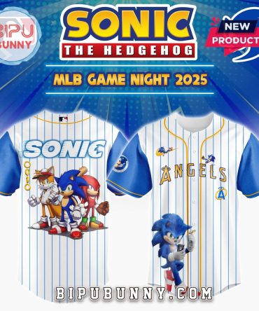 Los Angeles Angels MLB x Sonic Game Night Baseball Jersey