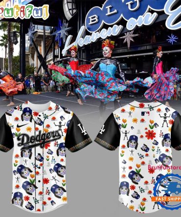 Los Angeles Dodgers Dia De Los 2024 Baseball Jersey