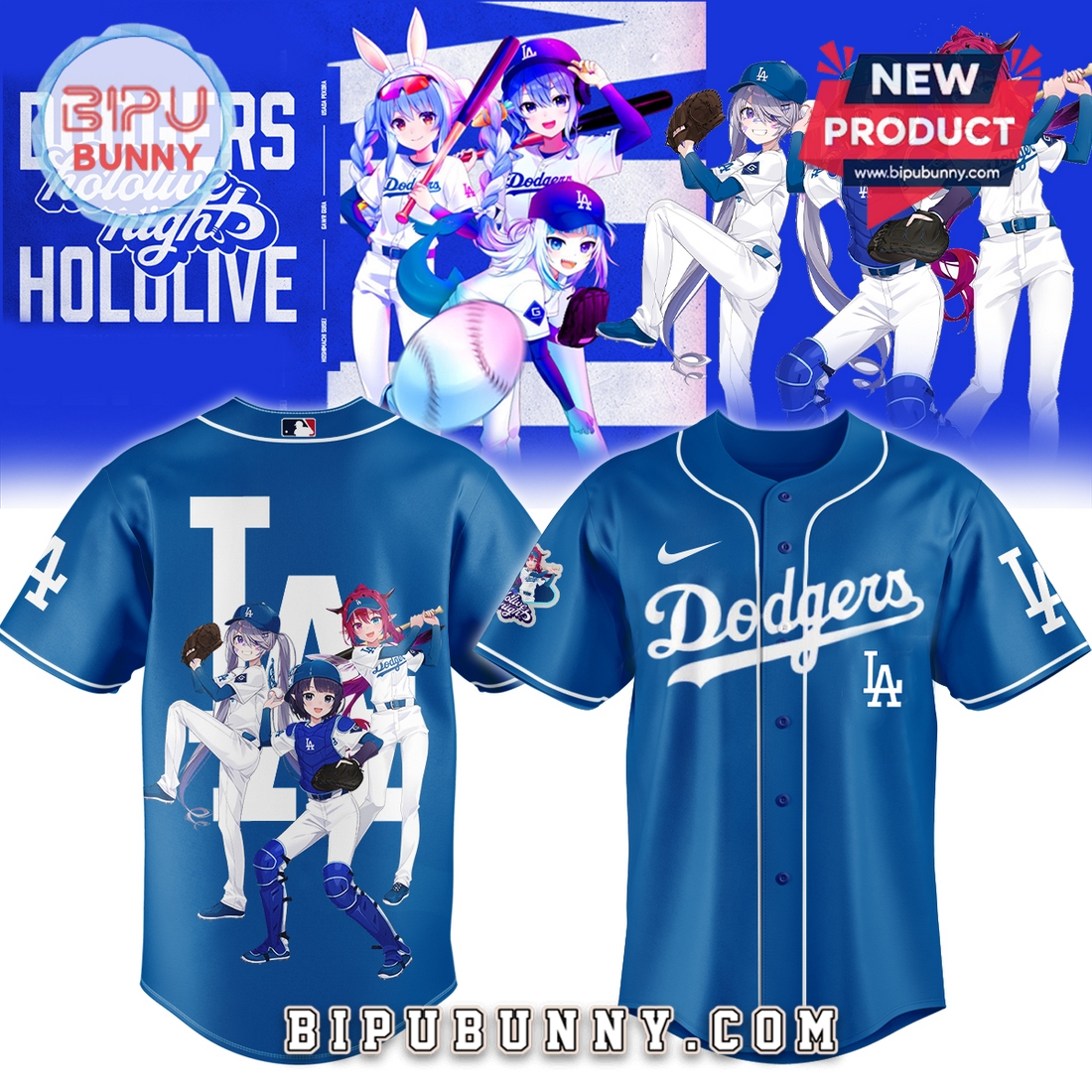 Los Angeles Dodgers Hololive 2025 Baseball Jersey - Image 2