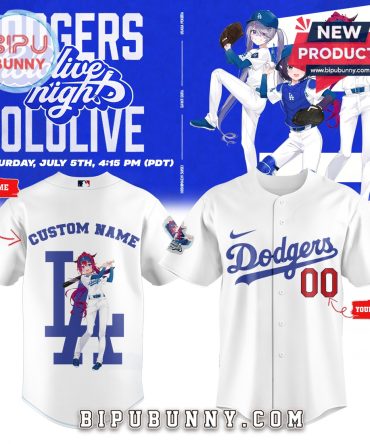 Los Angeles Dodgers Hololive Night IRyS Baseball Jersey