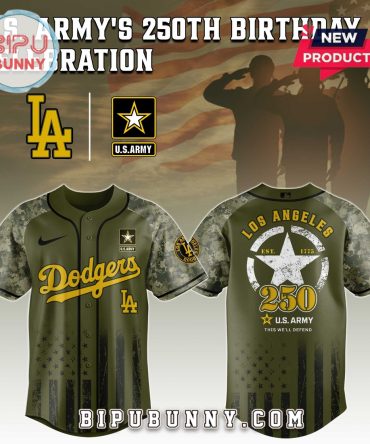 Los Angeles Dodgers MLB x 250 U.S. Army Baseball Jersey