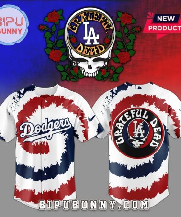 Los Angeles Dodgers MLB x Grateful Dead Baseball Jersey