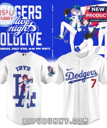 Los Angeles Dodgers MLB x Hololive IRyS Baseball Jersey