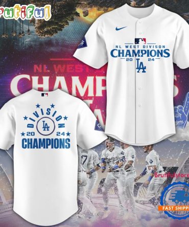 Los Angeles Dodgers NL West Division Champions 2024 Jersey Shirt