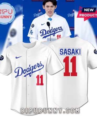 Los Angeles Dodgers Roki Sasaki 11 White Baseball Jersey