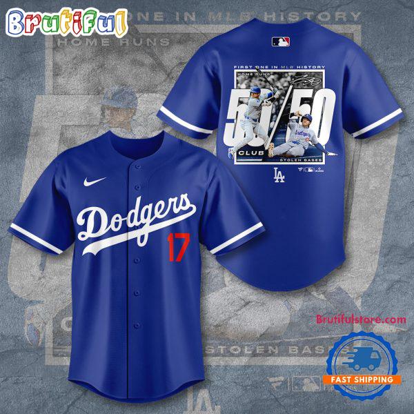 Los Angeles Dodgers Shohei Ohtani 50 50 Club Jersey Shirt