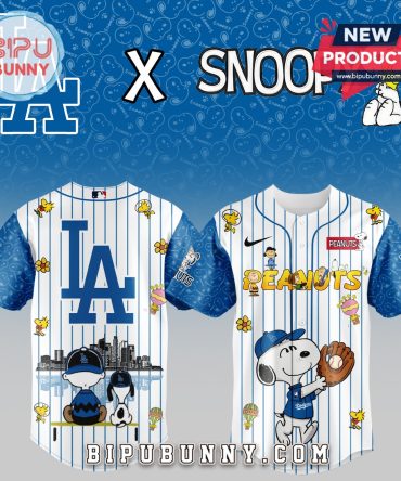 Los Angeles Dodgers Snoopy Cute Baseball Jersey