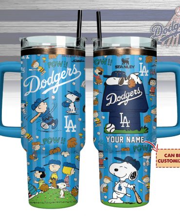Los Angeles Dodgers x Peanuts Custom Stanley Cup 40 oz 30 oz Tumbler With Handle