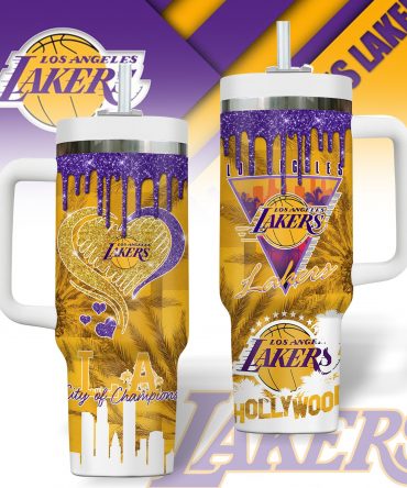 Los Angeles Lakers NBA Custom Stanley Cup 40 oz 30 oz Tumbler With Handle