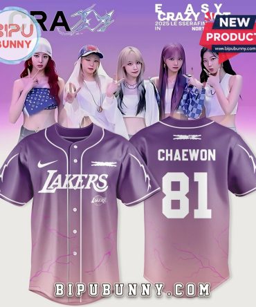 Los Angeles Lakers x Le Sserafim Chaewon Baseball Jersey