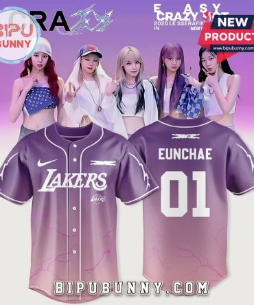 Los Angeles Lakers x Le Sserafim Eunchae Baseball Jersey