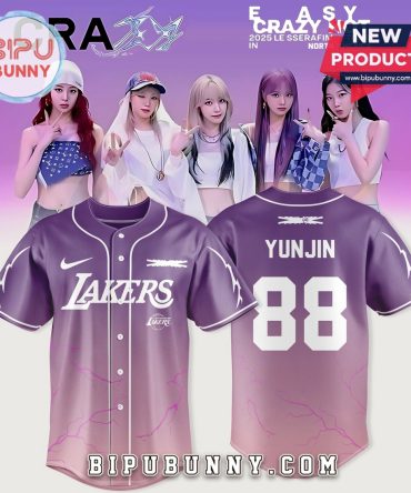 Los Angeles Lakers x Le Sserafim Yunjin Baseball Jersey