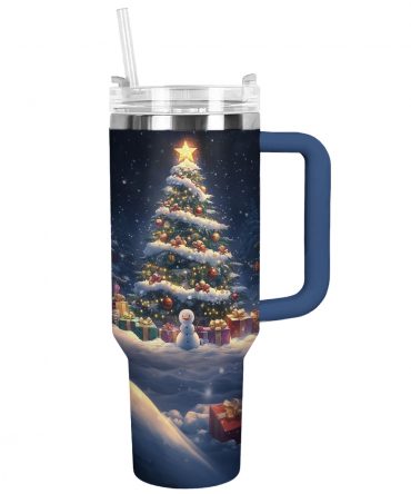 Magical Christmas Tree Custom Stanley Quencher 40oz Stainless Steel Tumbler With Handle