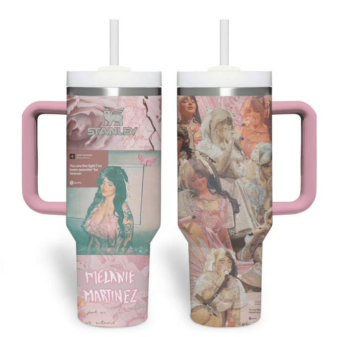 Melanie Martinez Music Custom Stanley Quencher 40oz Stainless Steel Tumbler With Handle - Image 4