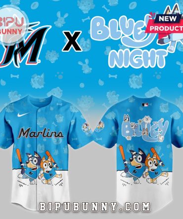 Miami Marlins 2025 Bluey Night Baseball Jersey