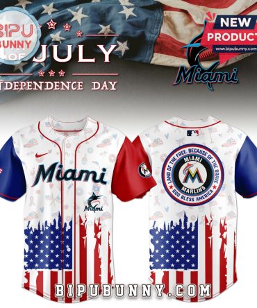 Miami Marlins Independence Day Baseball Jersey 2025