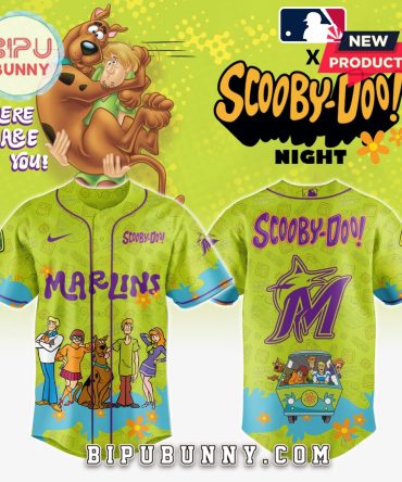 Miami Marlins MLB x Scooby Doo Baseball Jersey
