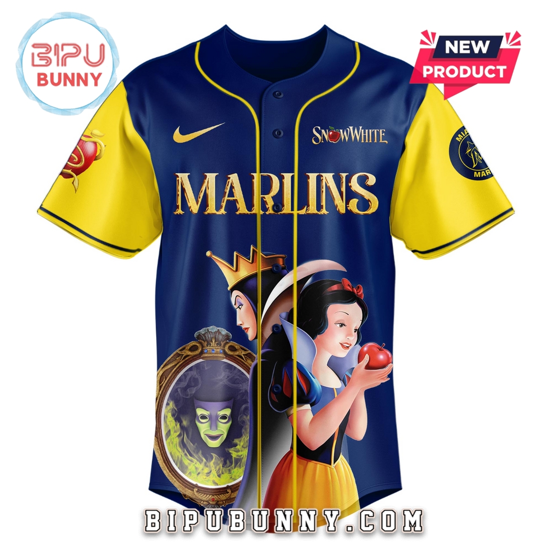 Miami Marlins MLB x Snow White 2025 Baseball Jersey - Image 2
