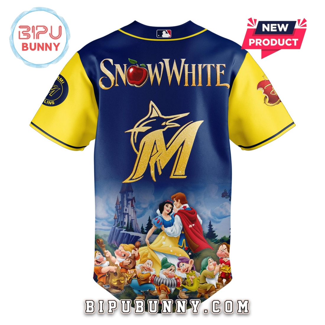 Miami Marlins MLB x Snow White 2025 Baseball Jersey - Image 3