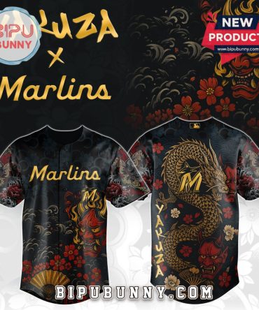 Miami Marlins MLB x Yakuza Bloodline Baseball Jersey