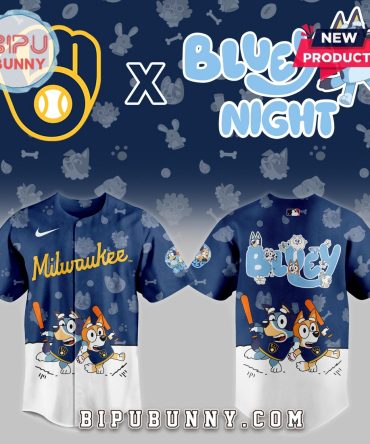 Milwaukee Brewers 2025 Bluey Night Baseball Jersey